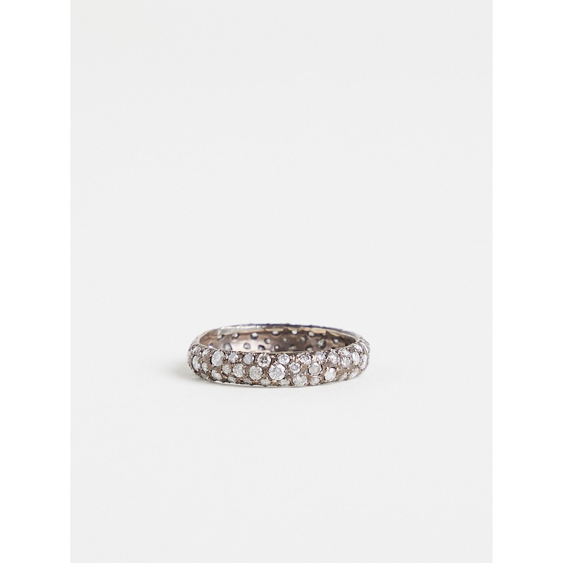 1206 Ring in 14k White Gold with 70 White Diamonds