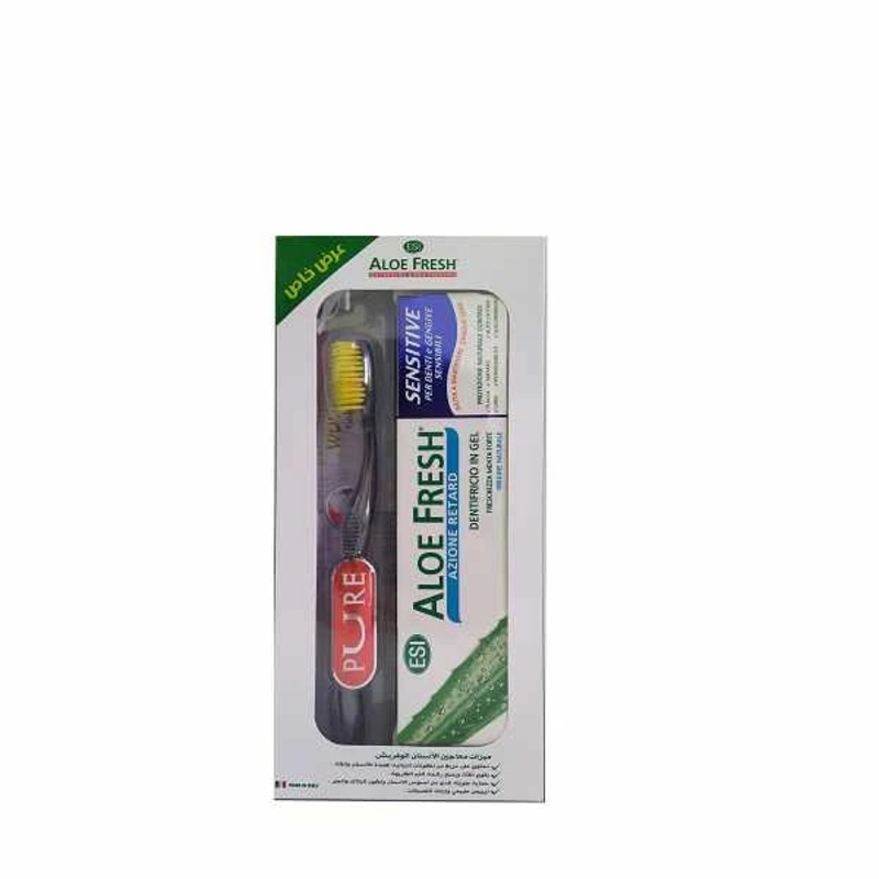 ESI Aloe Fresh Sensitive Gel Toothpaste Offer (sensitive100ml+wow Gold Toothbrush Free)
