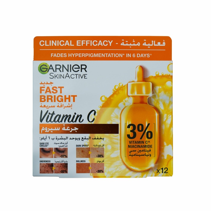 Garnier Fast Bright Vitamin C Serum Amp 12*1.5ml