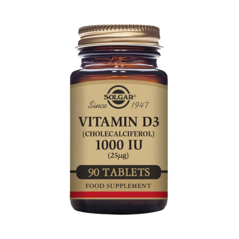 Solgar – Vitamin D3 (Cholecalciferol) 1000 IU 25g 90 Tablets