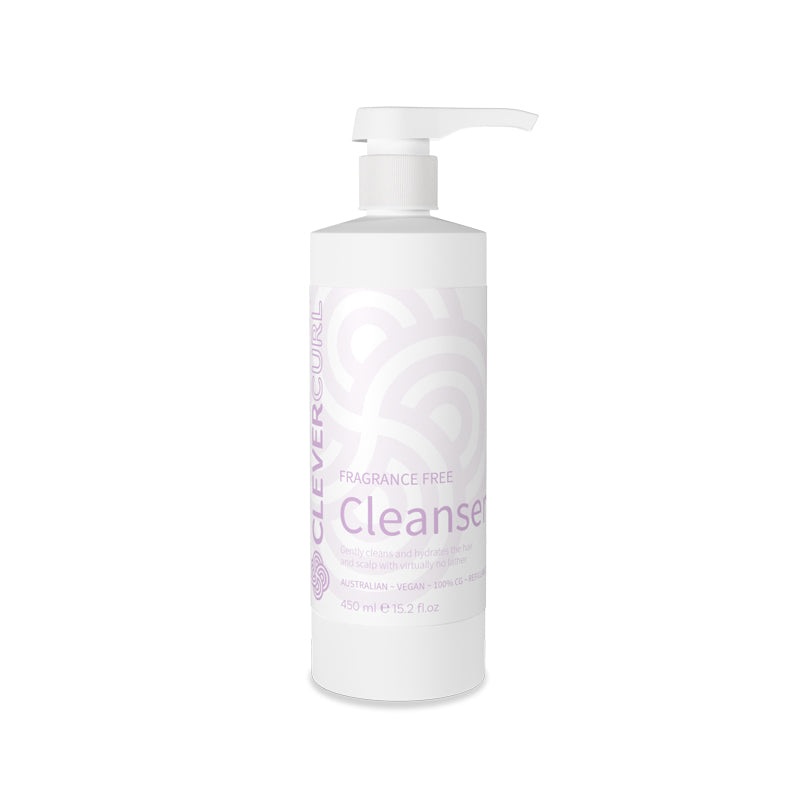 CLEVER CURL Fragrance Free Cleanser  |  450ml