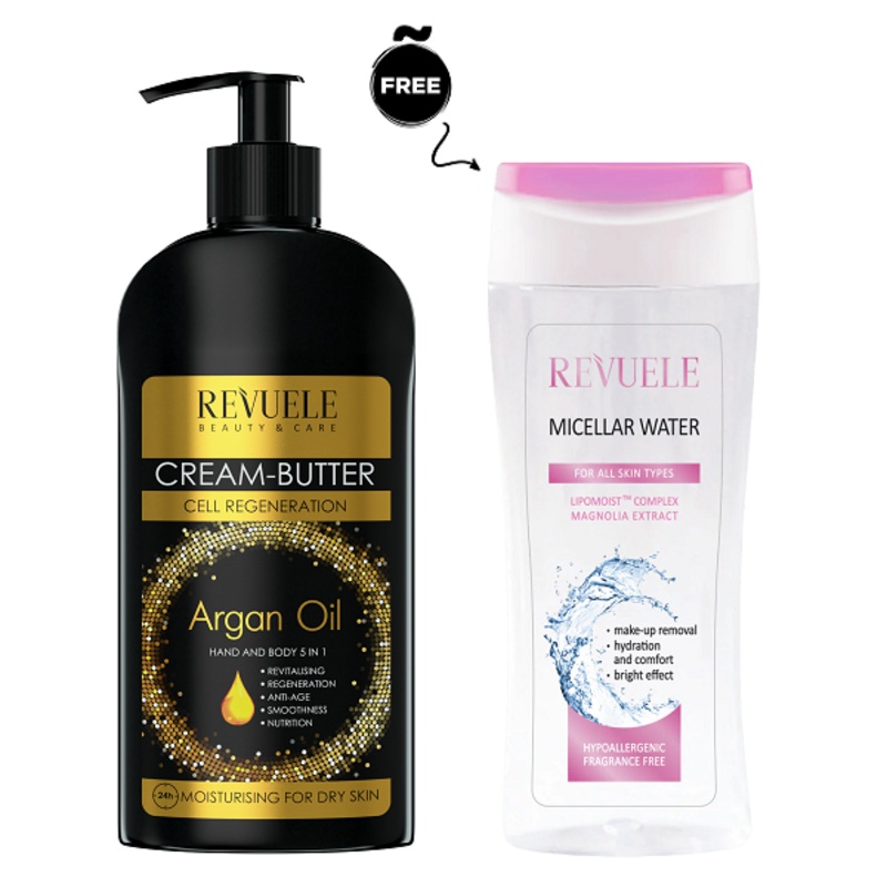 Revuele – Cream Butter Cell Regeneration Argan Oil Hand & Body 5 in 1
