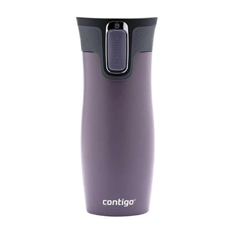 Contigo Autoseal West Loop Vacuum Insulated Stainless Steel Travel Mug 470 ml, Dark Plum