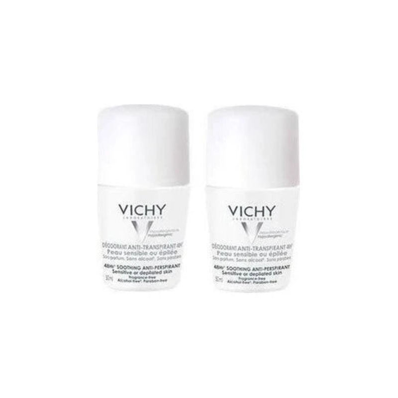 Vichy Deodorant Soothing Anti-Perspirant Sensitive Skin 48H Roll On 50ml Offer