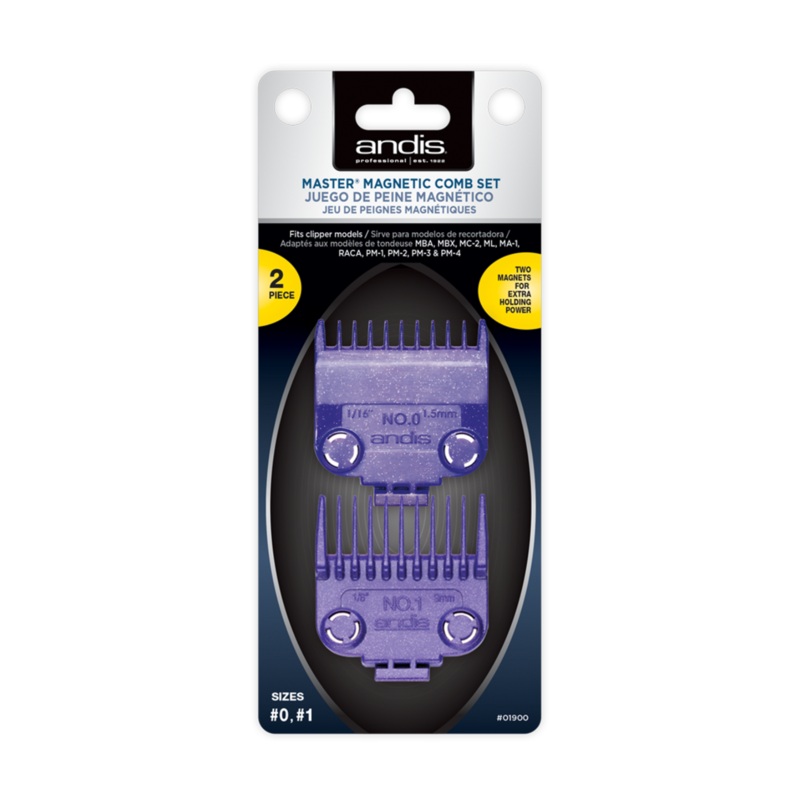 ANDIS MASTER MAGNETIC COMB SET (2 PIECE #0 – #1)