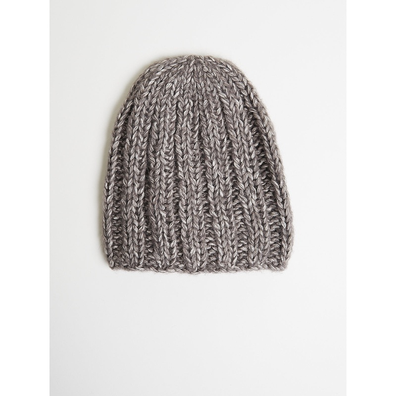 HK Ribbed Hat in Pepper