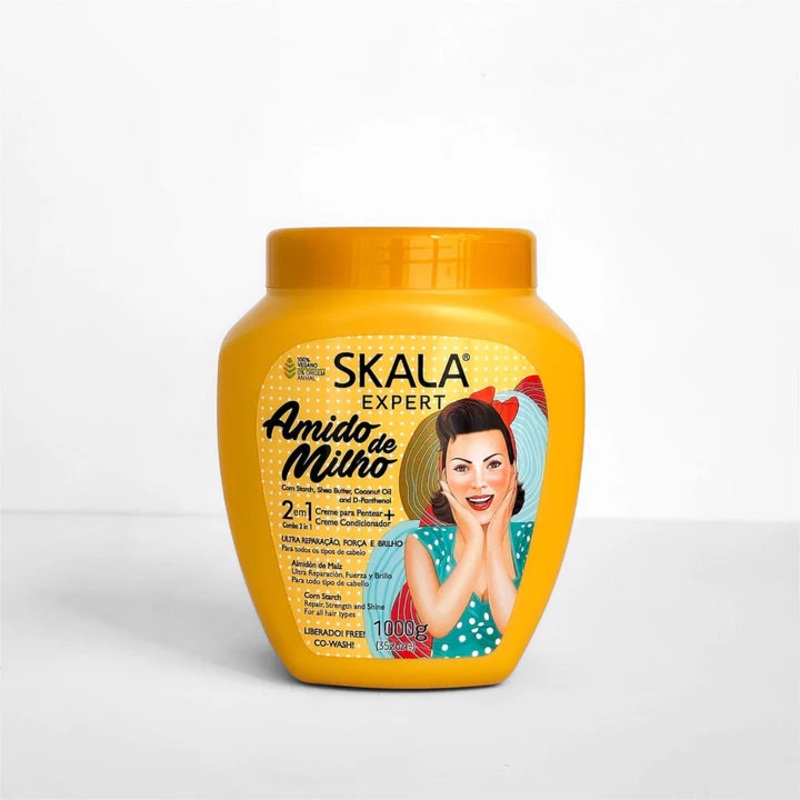 Skala Amidinho De Milho Kids 2 in 1 Hair Cream 1000g -Yellow