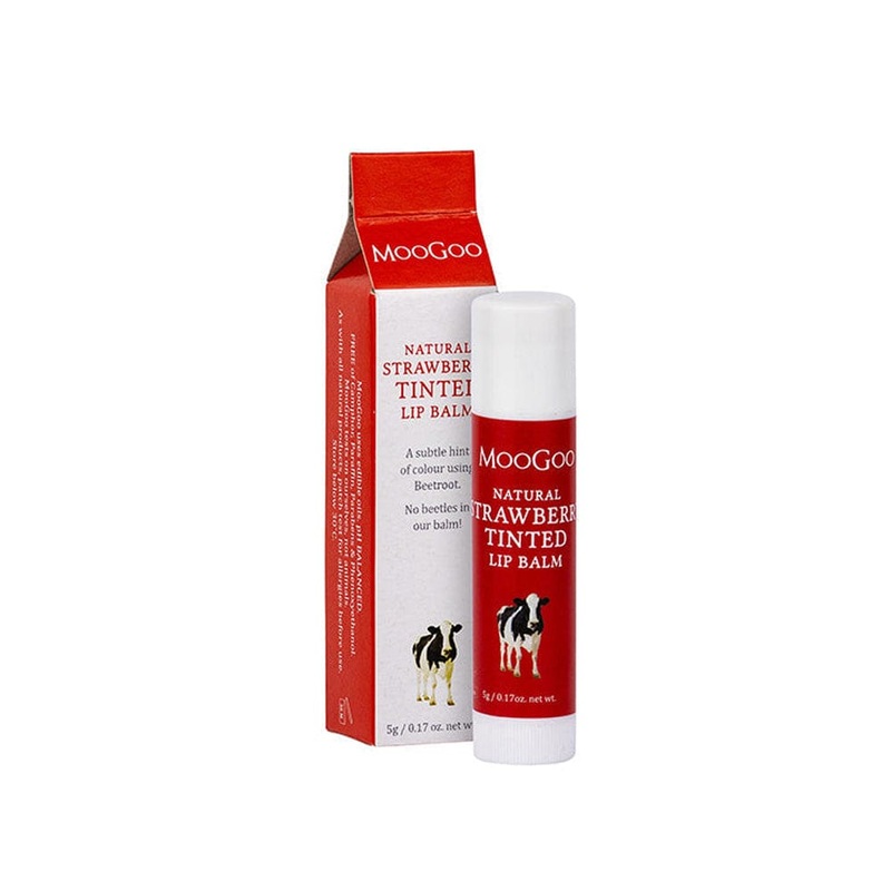 Moogoo Strawberry Tinted Lip Balm