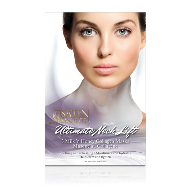 SATIN SMOOTH ULTIMATE COLLAGEN NECK LIFT MASKS 3 PACK
