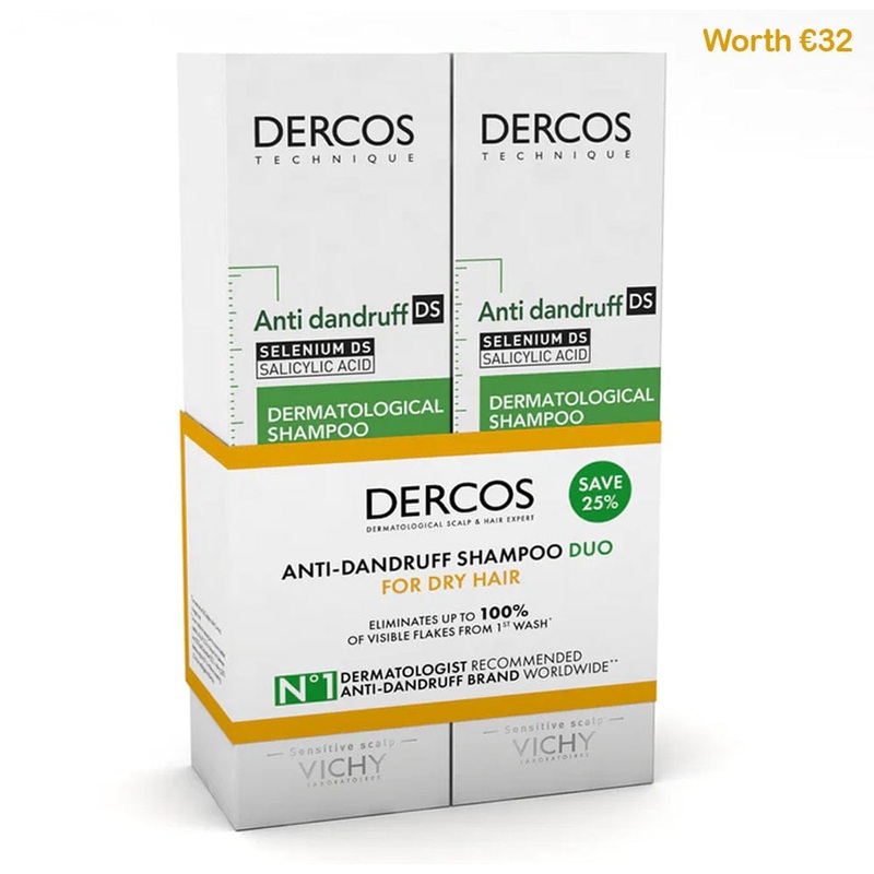 Vichy Dercos Anti-Dandruff Shampoo For Dry Hair 200ml Duo