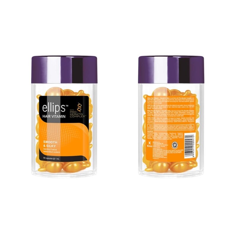 Ellips Hair Vitamin Pro Keratin Smooth & Silky Jar 50 Pcs