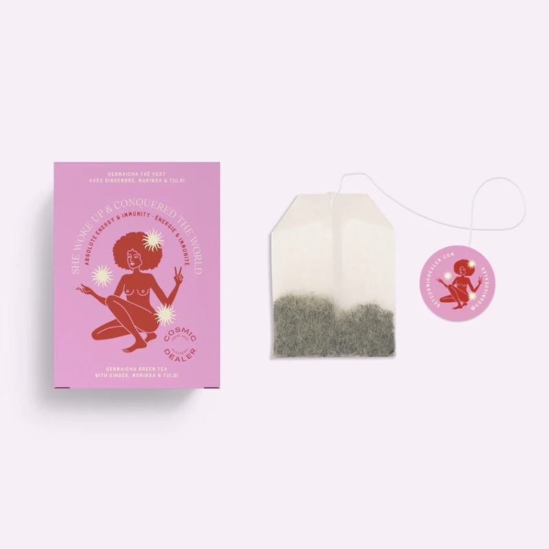 SHE WOKE UP AND CONQUERED THE WORLD Ayurvedischer Grntee (Teebeutel) – Cosmic Dealer