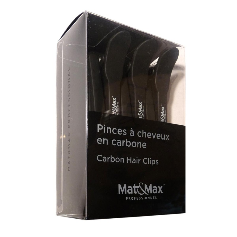 Mat&Max — Carbon hair clips 6 / pack