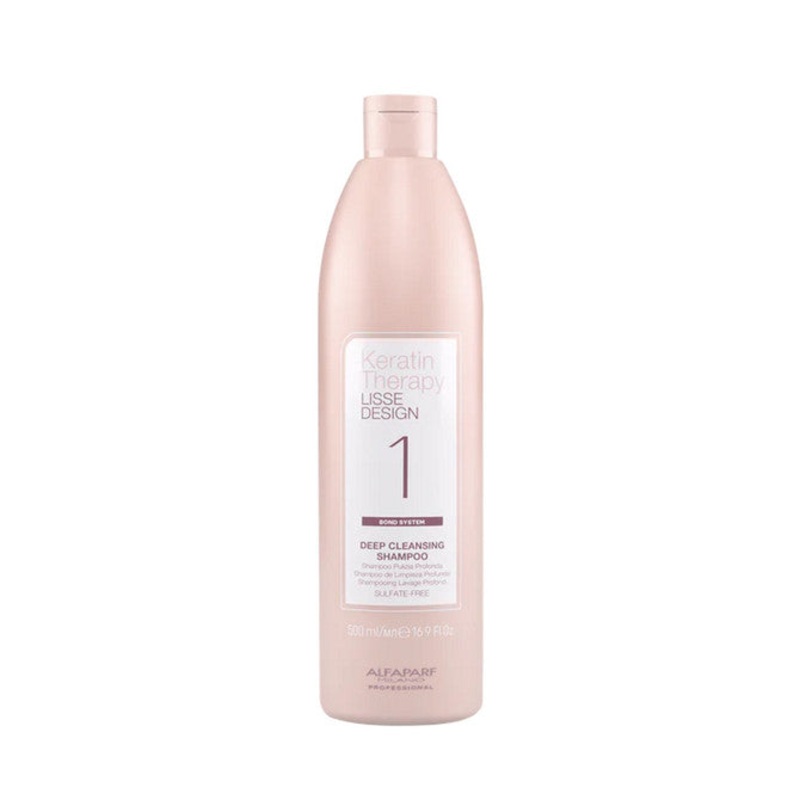 ALFAPARF MILANO KERATIN THERAPY LISSE DESIGN DEEP CLEANSING SHAMPOO 500ML