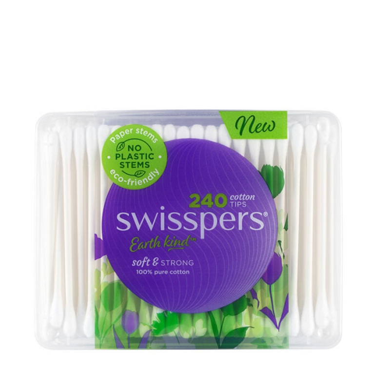 Swisspers – Cotton Tips Earth Kind Container