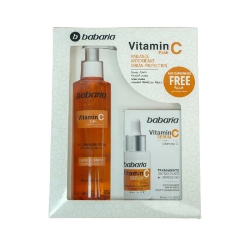 Babaria Vitamin C Pack Serum 30ml + Babaria Vitamin C Cleanser 200ml Free