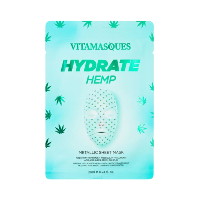 Vitamasques – Hydrate Hemp Metallic Sheet Mask 21ml