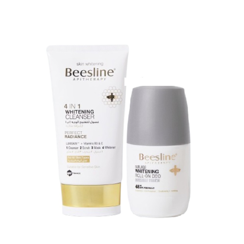 Whitening Roll-On 48hr Invisible Touch + 4in1 Whitening Cleanser 150ml