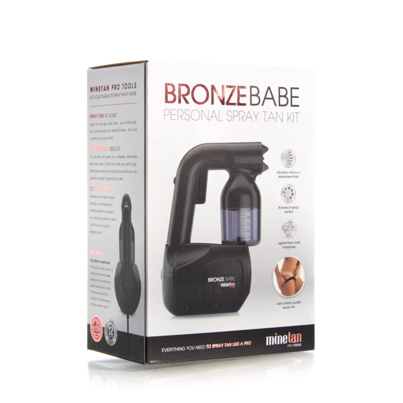 MINETAN BRONZE BABE SPRAY TAN KIT BLACK