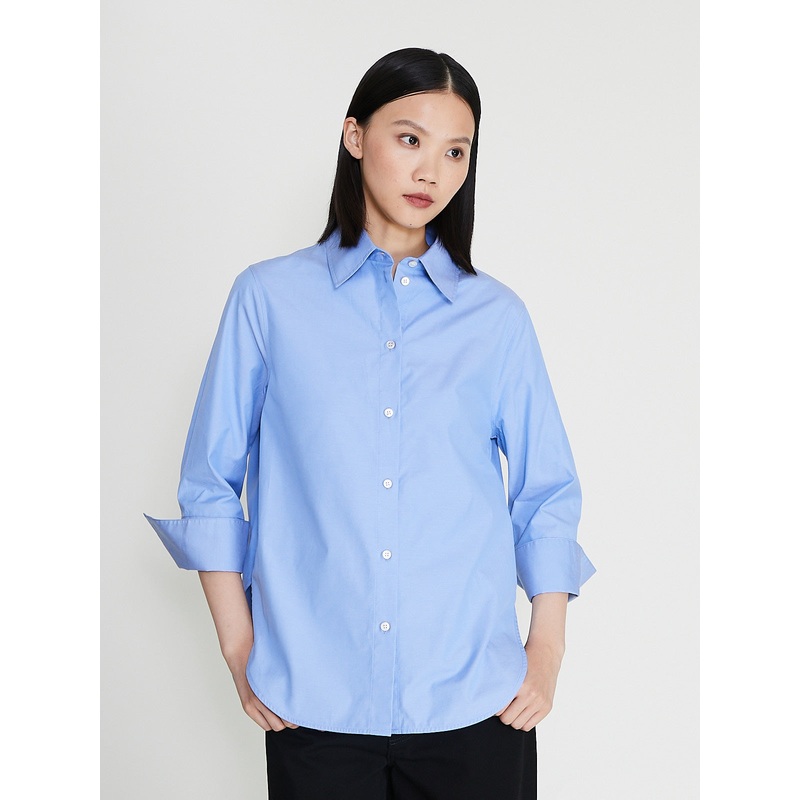Nico Petite Shirt in Oxford Blue
