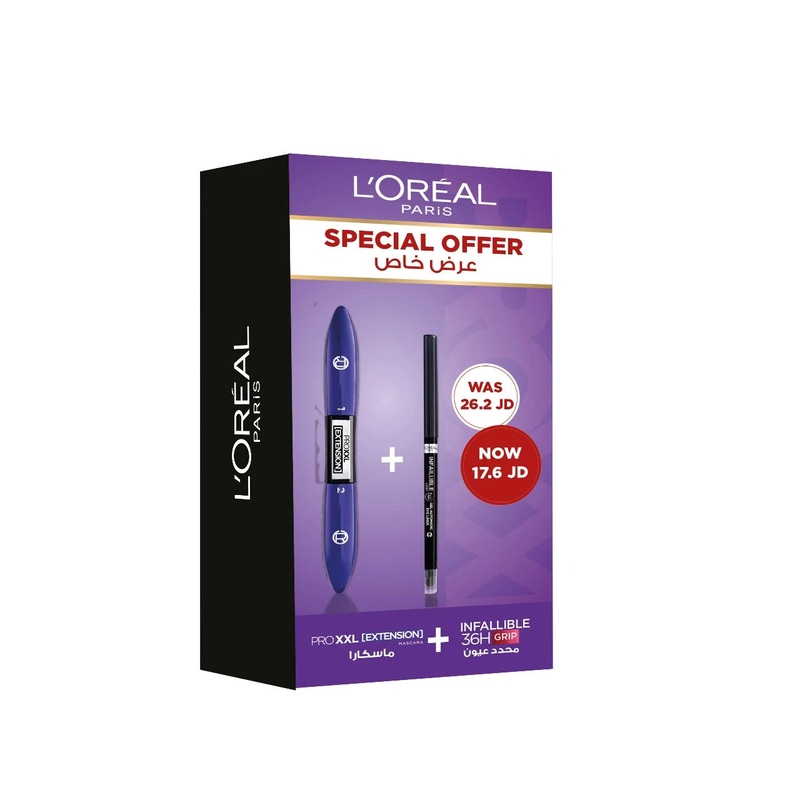 L’Oral Paris Pro XXL Extension Black Mascara + Infallible Eyeliner