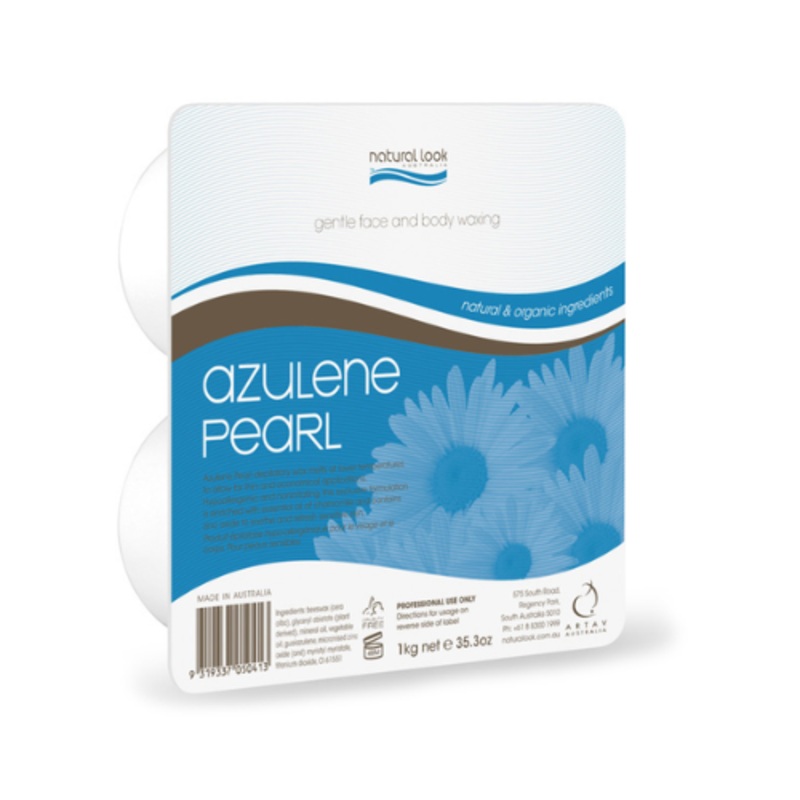 NATURAL LOOK AZULENE PEARL SOLID WAX 1KG