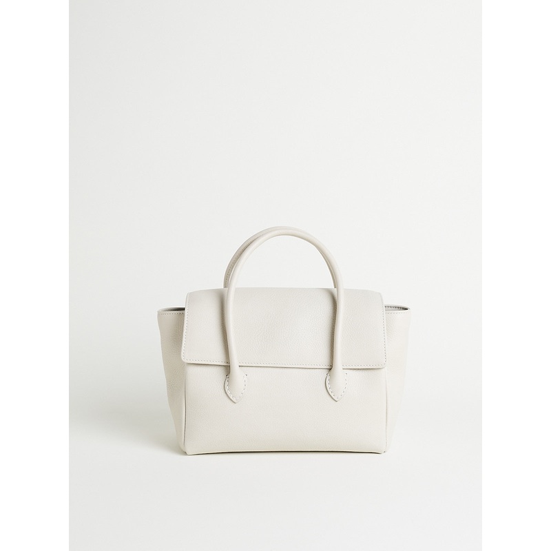 Stitch Flap Bag Mini in Vintage White