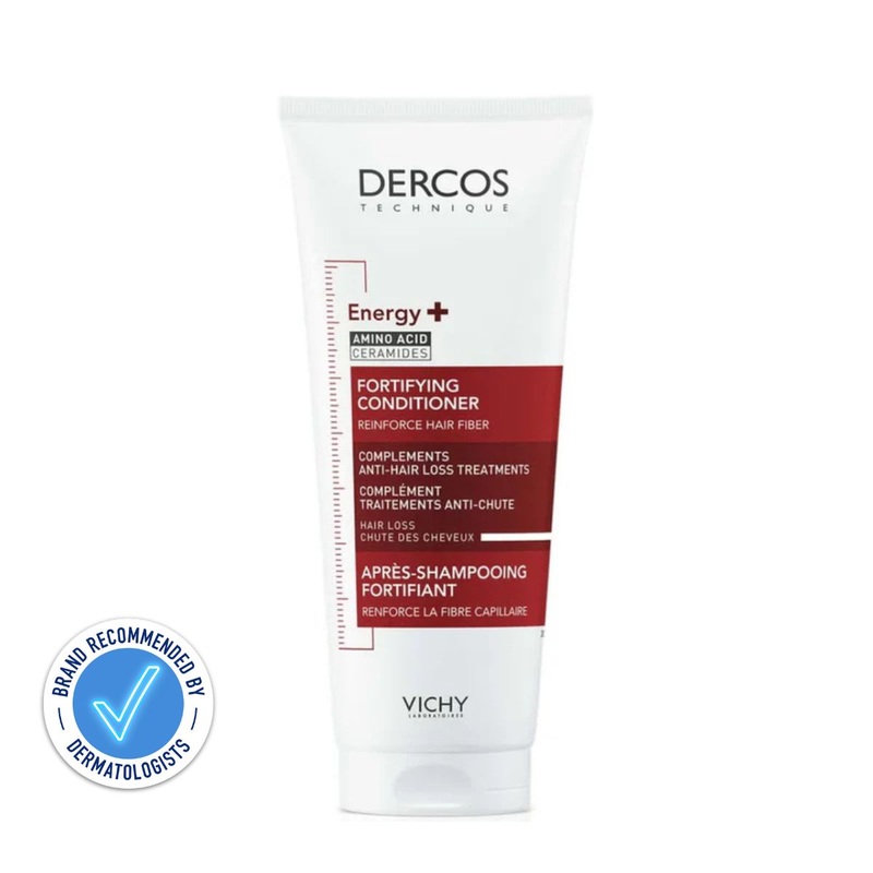 VICHY Dercos Energy+ Fortifying Amino Acid & Ceramide Conditioner for Hair Loss & Thinning Due to Breakage 200ml