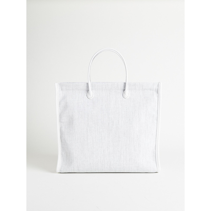 Piping Tote Bag in Off White