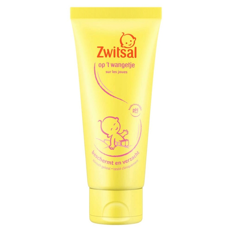 Zwitsal – Face Cream On The Cheek