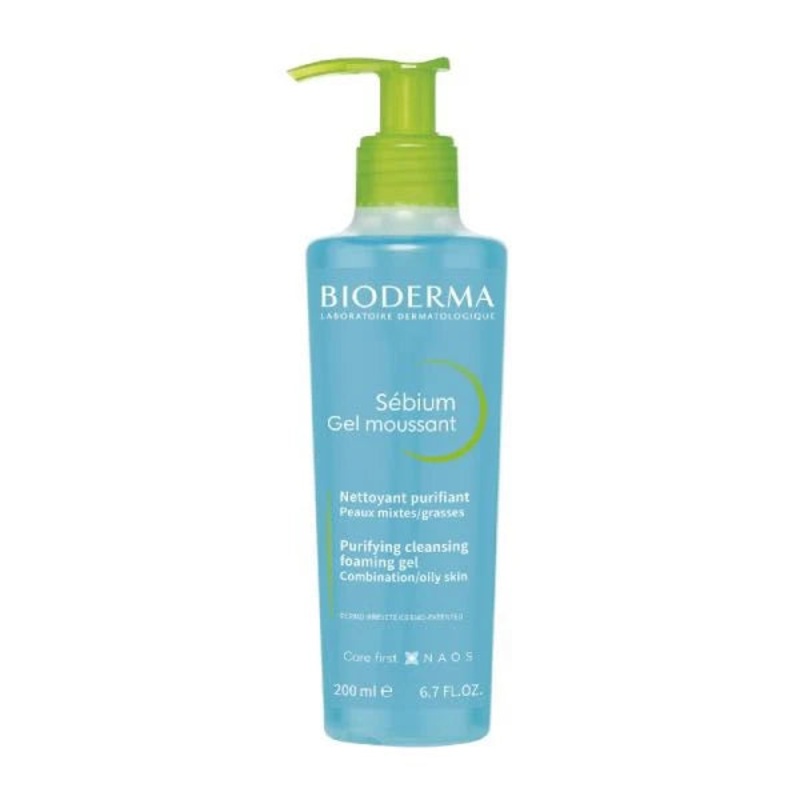 Bioderma Sebium Gel Moussant Purifying Cleansing Foaming Gel 200ml