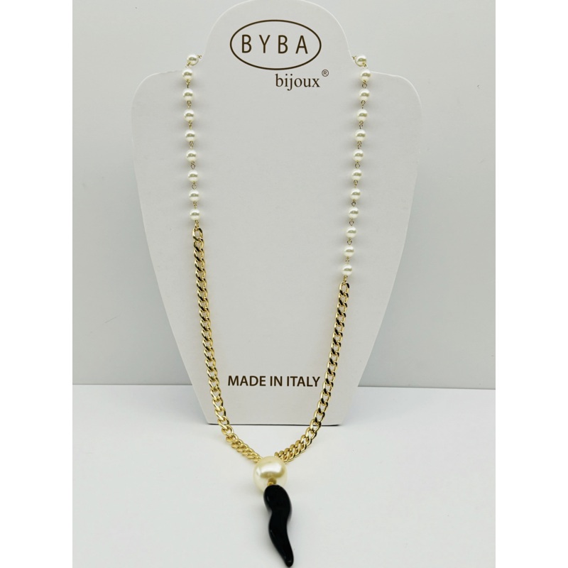 Lucky Horn Long Necklace