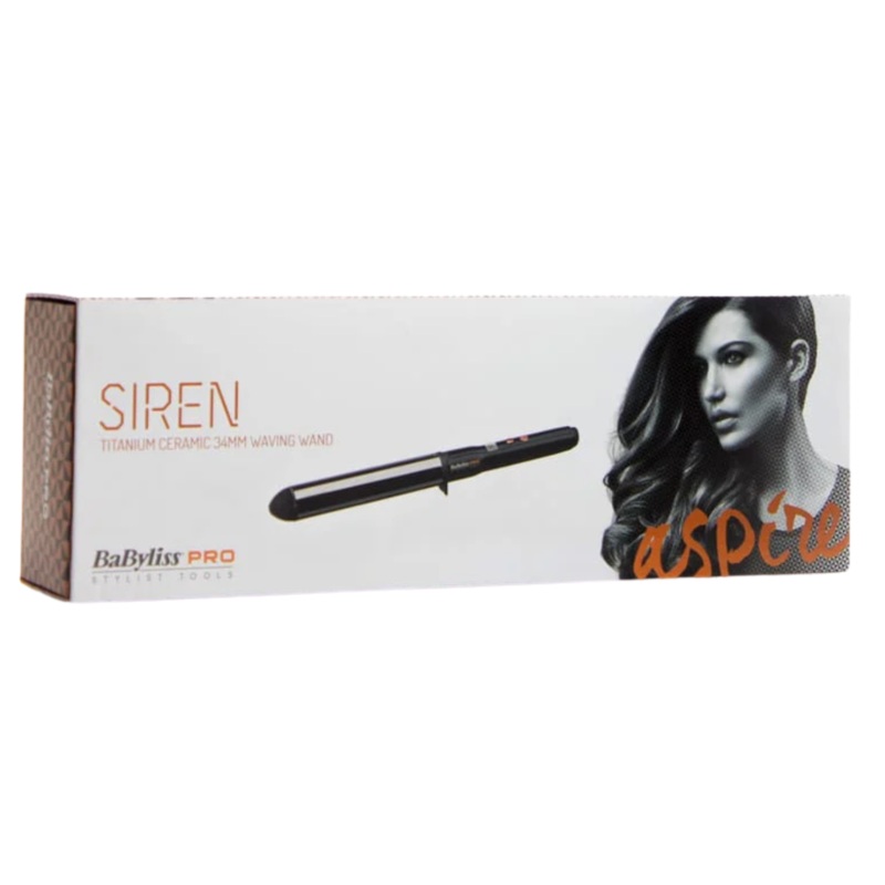 BABYLISS PRO SIREN TITANIUM CERAMIC WAVING WAND – 34MM