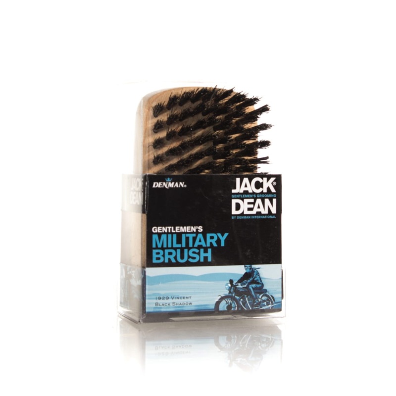 DENMAN JACK DEAN BEECHWOOD NATURAL BRISTLE MILITARY BRUSH