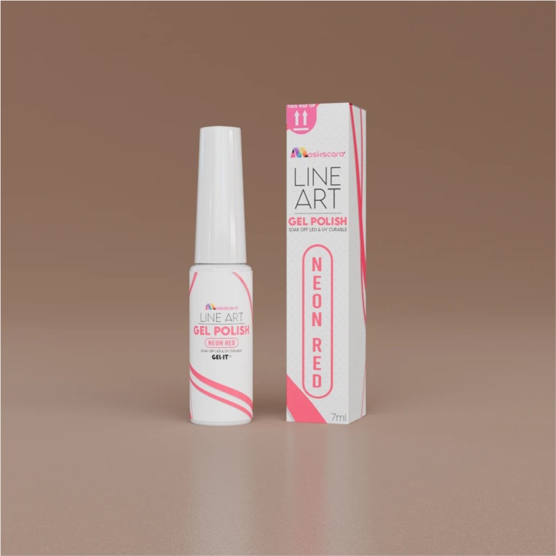 Line Art Gel 7ml – Neon Red