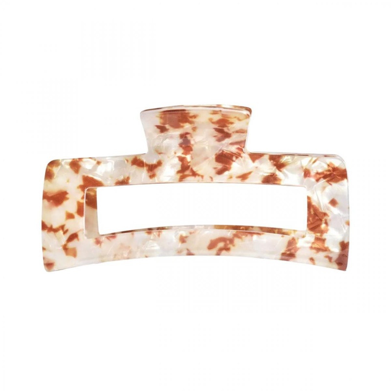 Kitsch — Jumbo Open Shape Claw Clip – Brown