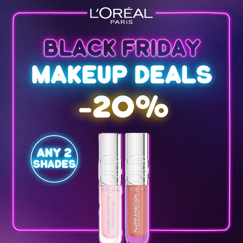 L’Oreal Paris – Plump Ambition Hyaluron Lip Oil Duo Pack Bundle