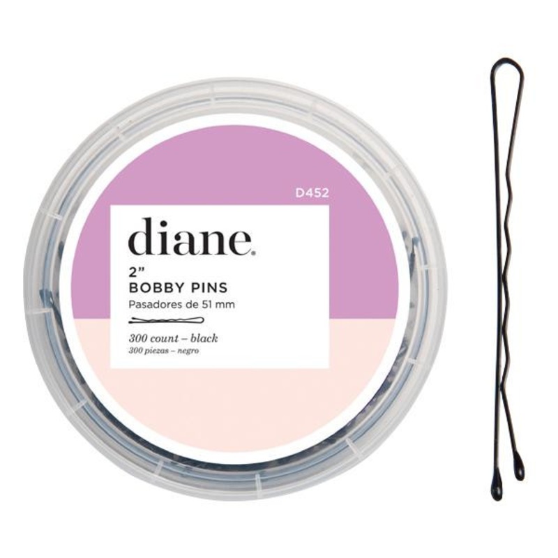 Diane — Bob pins black 2″ – 300/pack