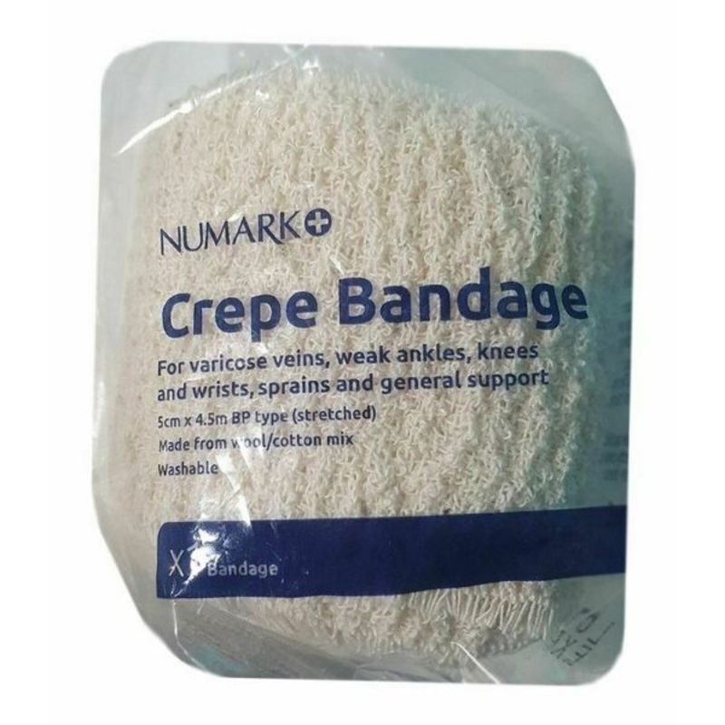 Crepe Bandage 5cm x 4.5m Numark
