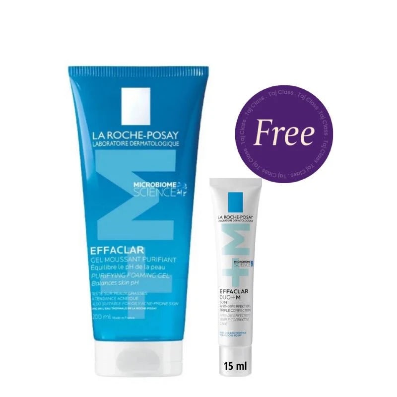 La Roche Posay Effaclar M Foaming Cleansing Gel 200ml + Effaclar Duo Plus 15ml Gift