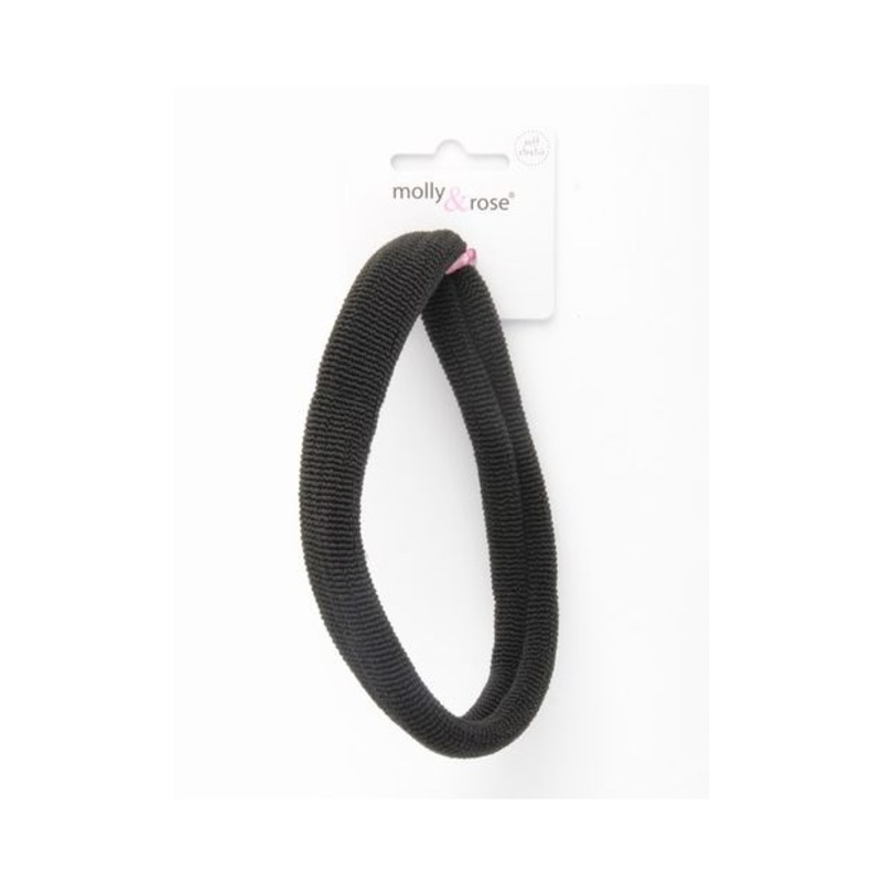 Molly & Rose Item 7820 Knit bandeau – Black – 1.7cm thick – Card of 1