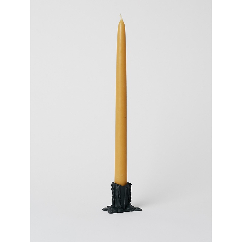 Candlestick Vesuvius 5cm in Black Bisque