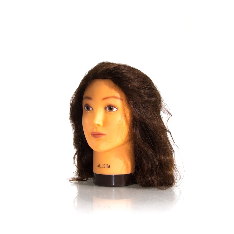 HI LIFT MANNEQUIN HEAD ALISHA MEDIUM BROWN (35-40CM)