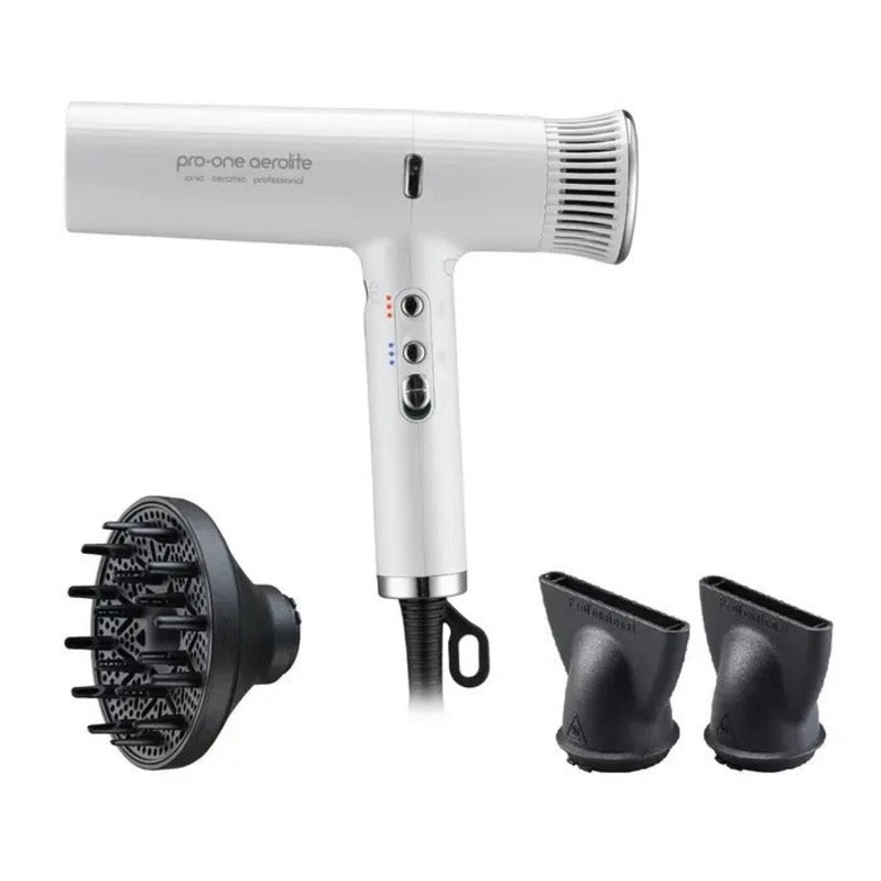 Pro-one Aerolite Hairdryer – White