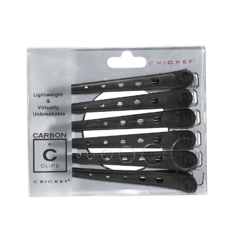CRICKET CARBON CLIPS 6 PIECE BLACK