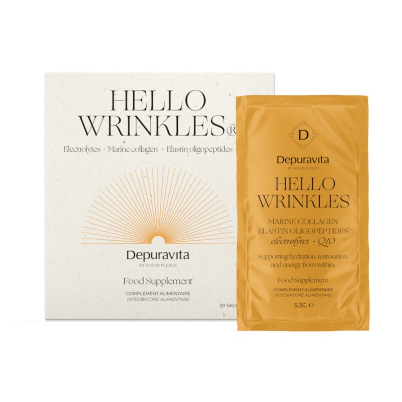 Hello Wrinkles – Elektrolyte und Kollagenpeptide (Neues Aroma) – depuravita