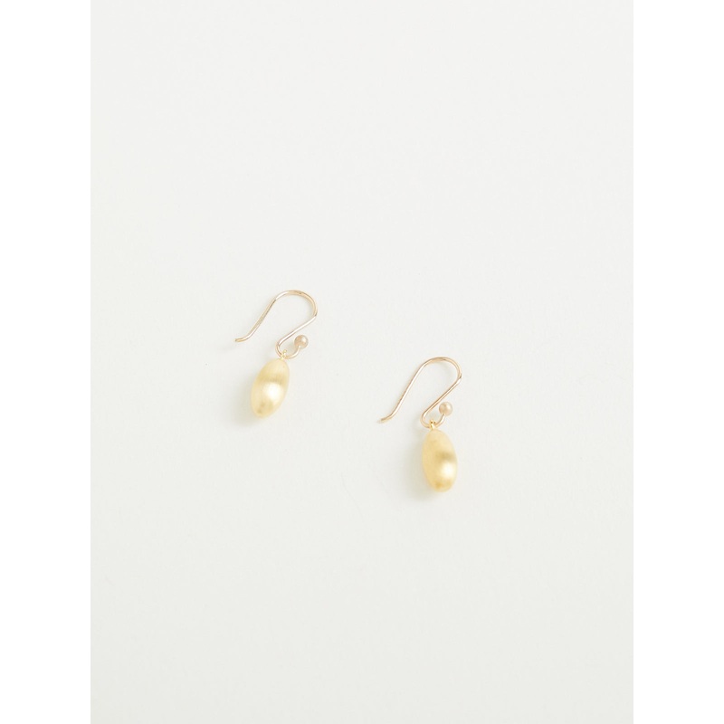 Melon Earrings in Green Gold Plate