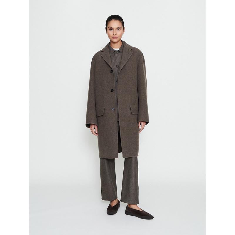 Cameron Wool Coat in Mink