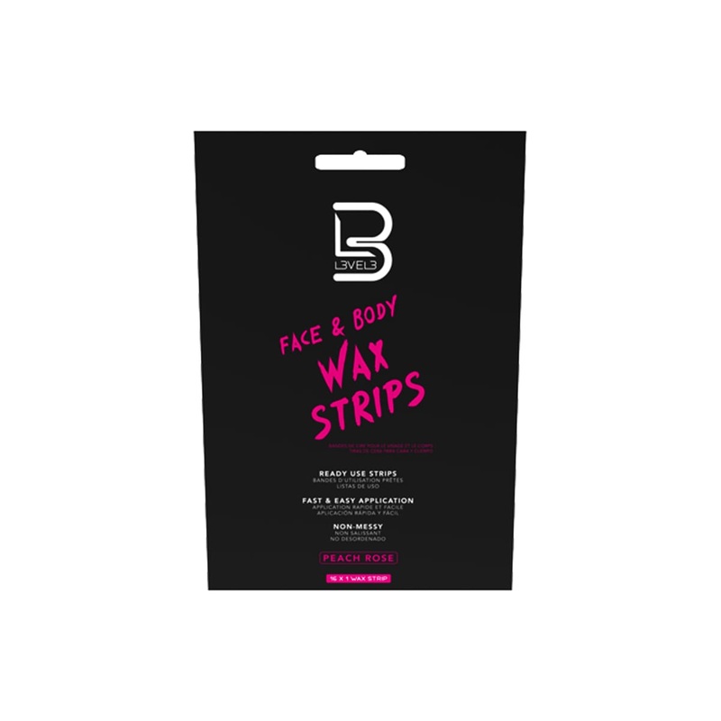LEVEL 3 FACE & BODY WAX STRIPS 16 PACK