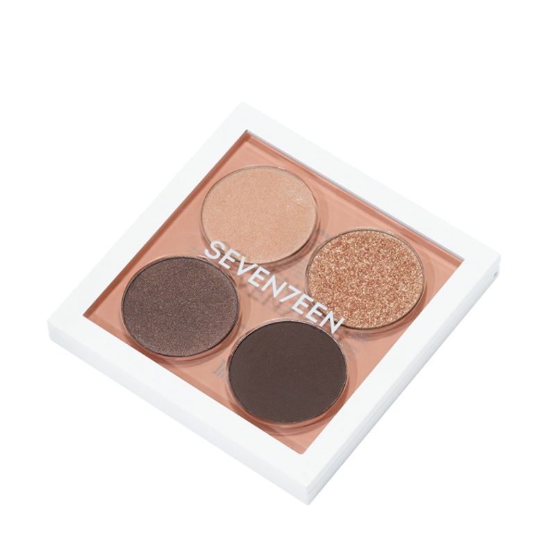 Seventeen – Vibrant Eyes Quad Palette 08 Grey Secret